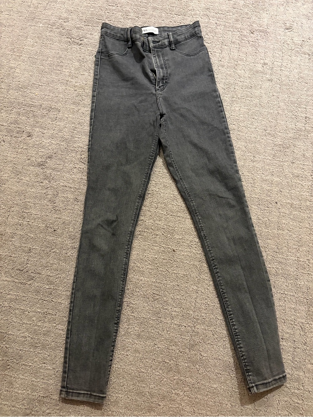 Zara Women’s Skinny Jeans - Charcoal Gray